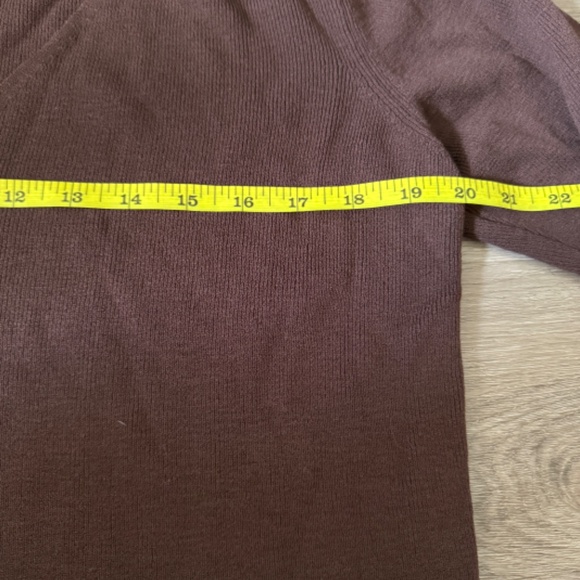 Eileen Fisher Burgundy V-neck Tunic - Picture 6 of 6